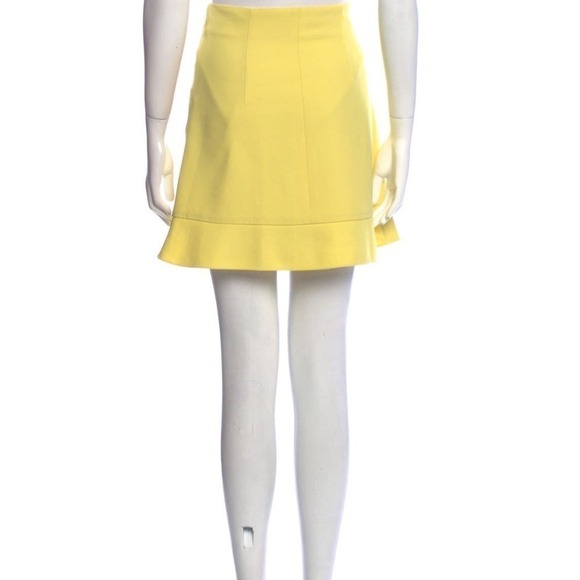 CHLOÉ Yellow Mini Skirt Size FR 34 US 2 - Picture 3 of 6